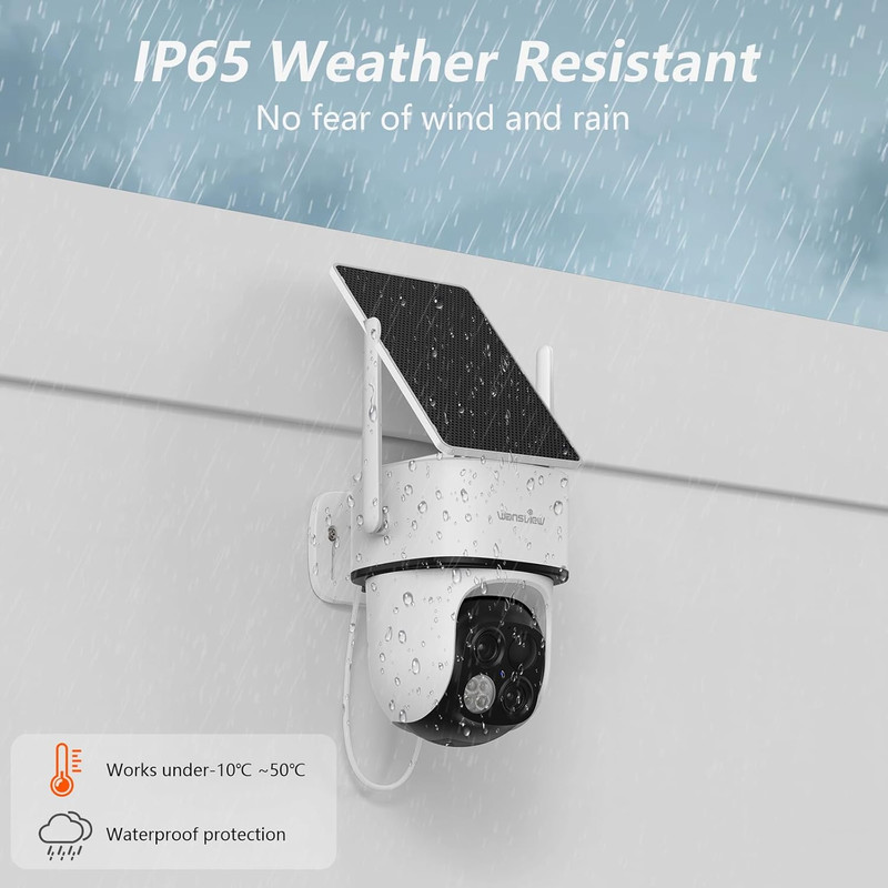 Security Cameras Wireless Outdoor-2K Dual Lens Home Security Cameras, 360° View, gallery