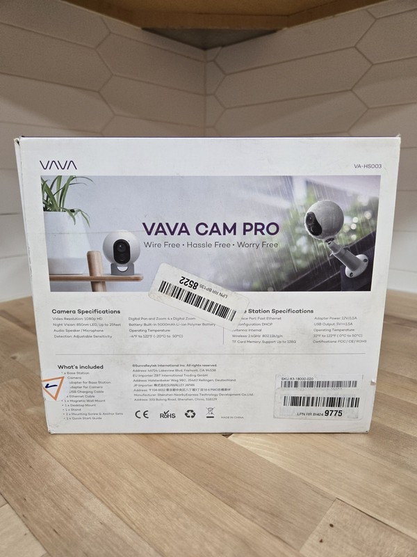 VAVA VA-HS003 CAM PRO 1080 WIRE-FREE HD SECURITY CAMERA SYSTEM gallery