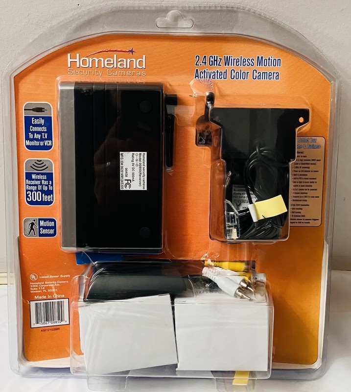 Homeland Security Cameras (Model 00850) 2.4 GHz Wireless Motion Color Camera NEW gallery