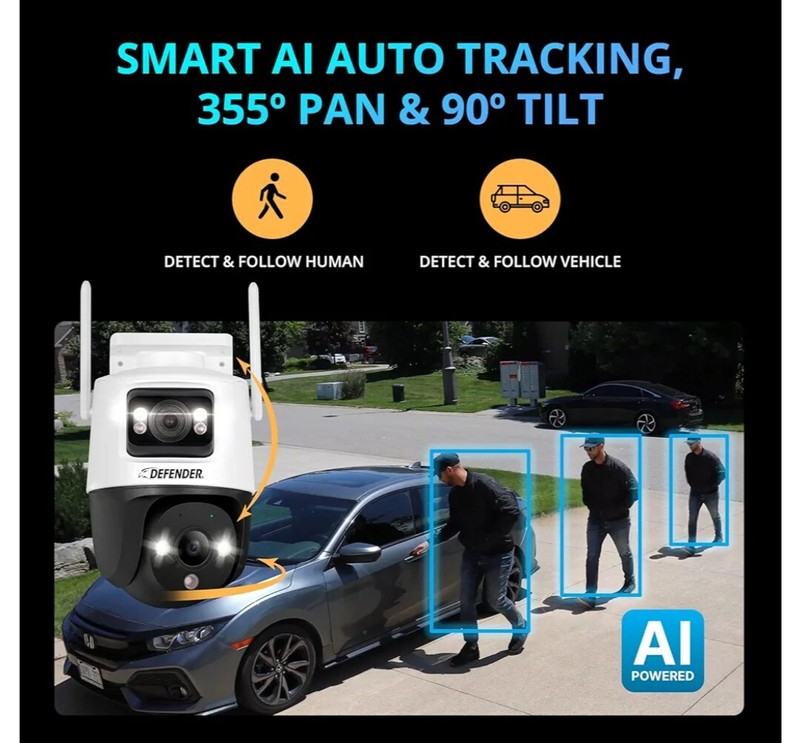 Dual Lens Pan, Tilt, Zoom SMART AI Auto Tracking Unrivaled 3K PLUS Quality gallery