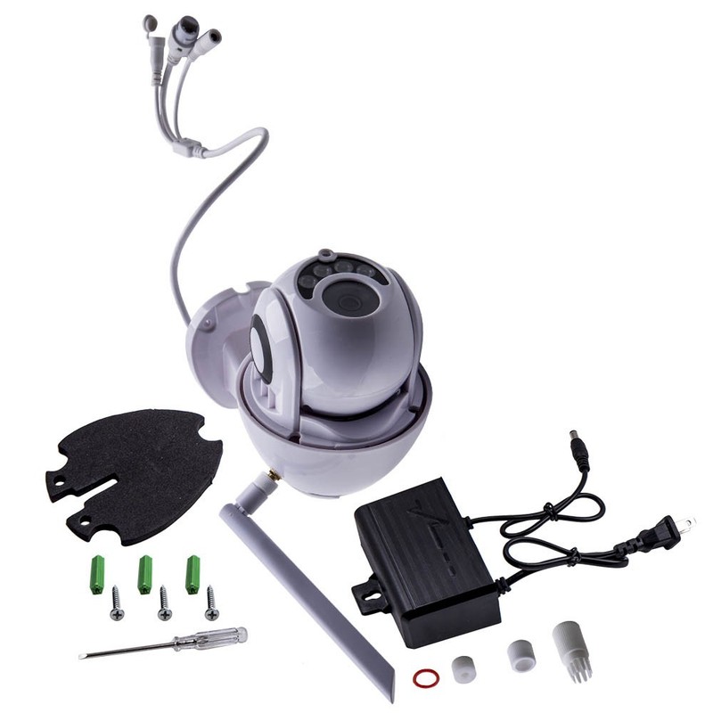 Wireless 1080P IP CCTV Camera Outdoor 5X Zoom PTZ Security Monitor IR Wall Mount gallery