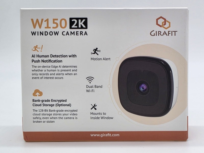 Girafit 3MP 2K Window Camera, 2.4GHz & 5GHz WiFi Indoor Cameras 1 Pack, White gallery