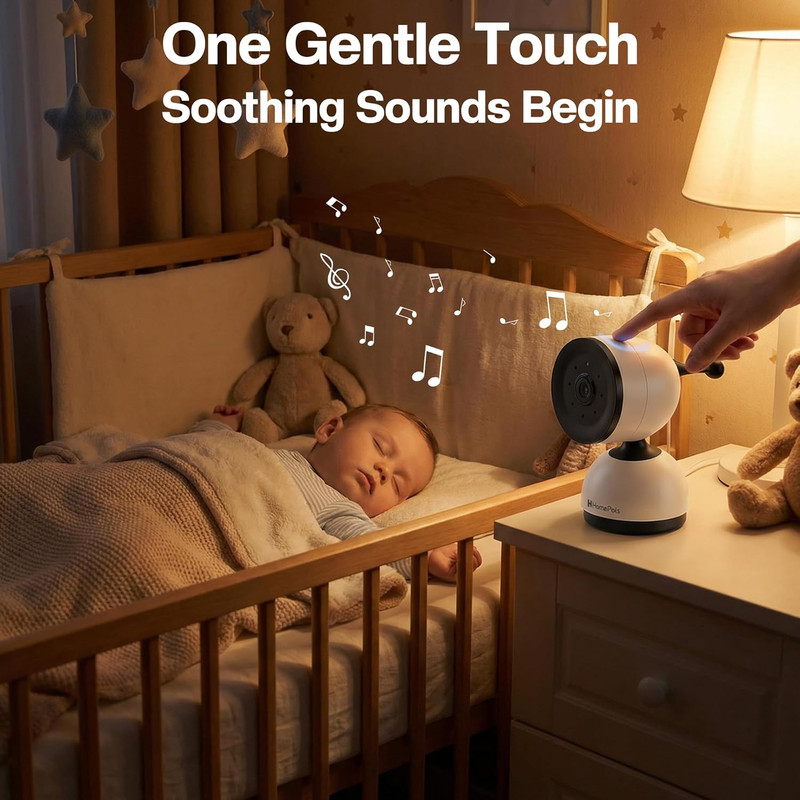 Smart Wifi Baby Monitor: HD Wifi Camera + 5-Inch Screen | Night Vision, Two-Way gallery
