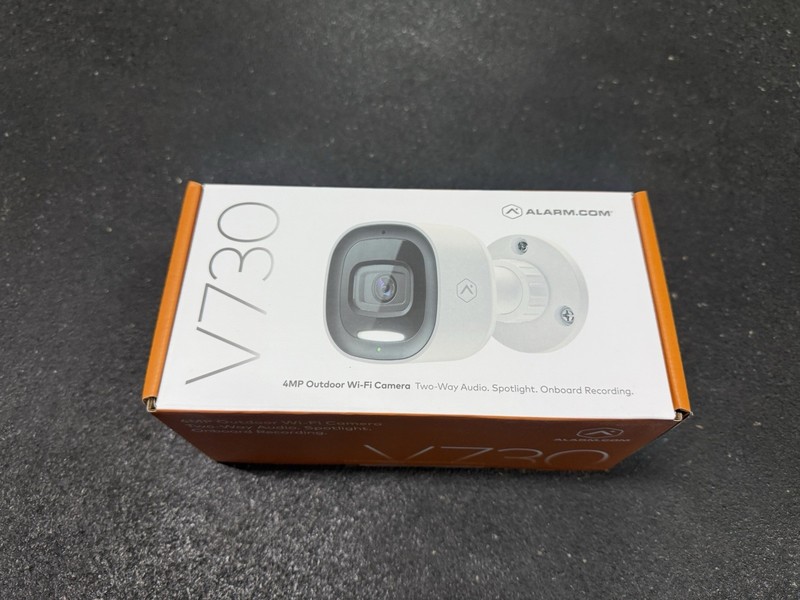 Alarm dot com ADC-V730 4MP Outdoor Wifi Spotlight Camera, New/Sealed in box