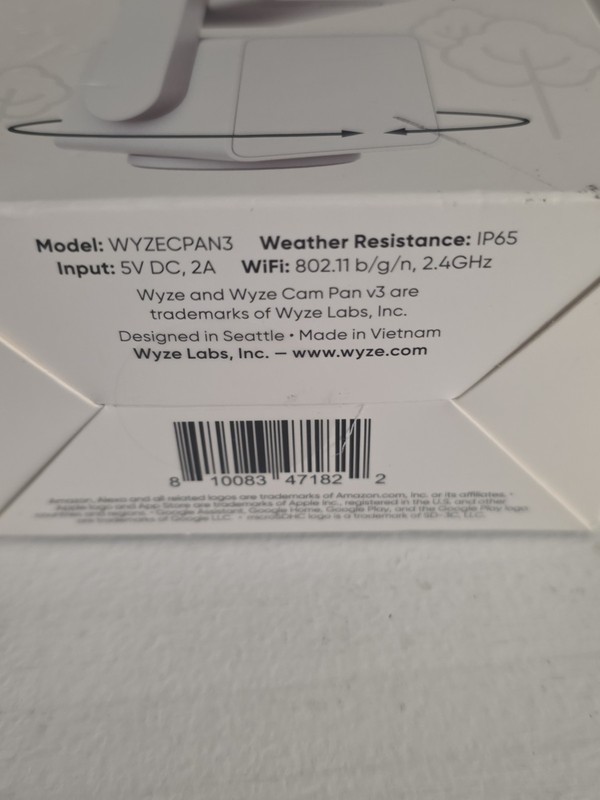WYZE Cam Pan HD WiFi 360°Pan/Tilt/Zoom Motion Detect Night Vision In/Outdoor NEW gallery