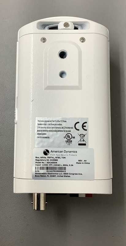 American Dynamics ADCA55XN Box Security Camera 700TVL 12VDC 24VAC (b535) gallery