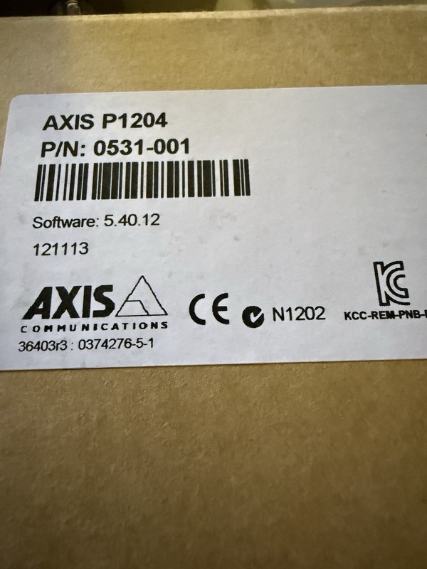 Axis P1204 Network Camera gallery