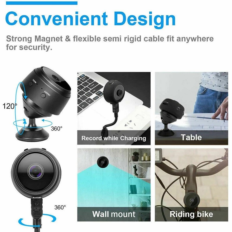Mini Wireless Record Camera WiFi IP Home Security DVR Night Vision HD USB 1080P gallery