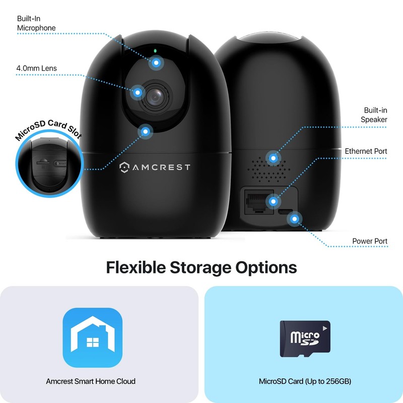 WiFi Camera 1080P Indoor Pan/Tilt 2.4Ghz Night Vision ASH21-B Smart Monitor gallery