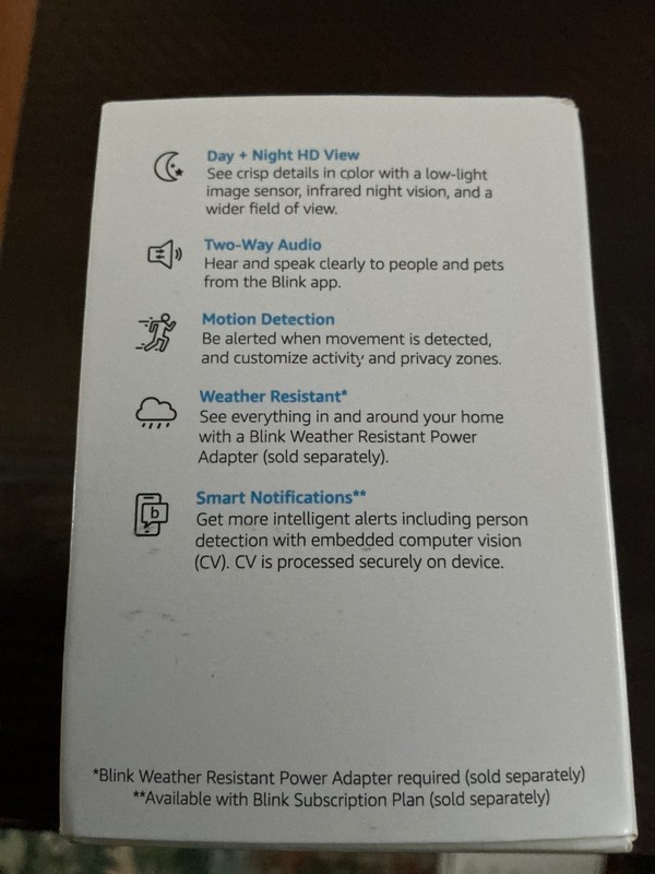 Lot of 5-Blink Mini 2 Indoor/Outdoor Plug-In Smart Security Camera new in box gallery