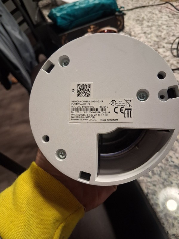 Hanwha Vision QND-8010R 5MP Indoor Network Dome Camera with Night Vision - NEW!! gallery