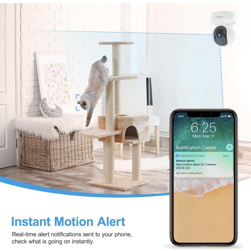 Wansview Q5-W Wireless Indoor Dome Security Camera gallery