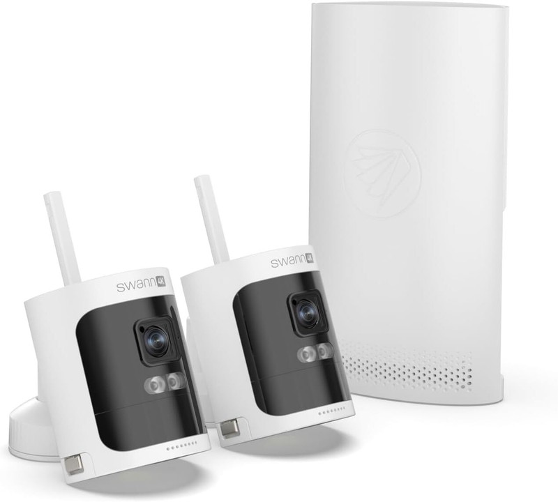 Swann AllSecure 4K Wireless NVR Security System 2-Cam Kit, Security Camera