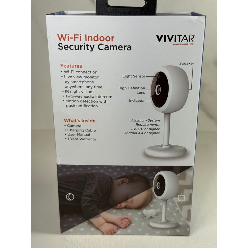 Vivitar Wi-Fi Indoor Security Camera with Two Way Intercom and Night Vision gallery