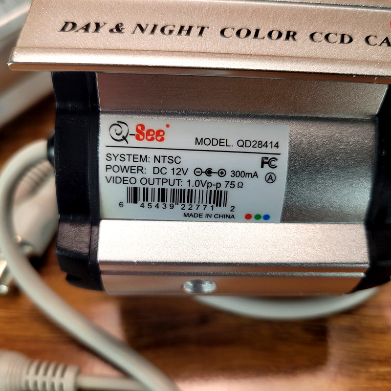Set of 2 Q-See QD28414 Indoor/Outdoor Color Security Cameras, Cables And Mounts gallery