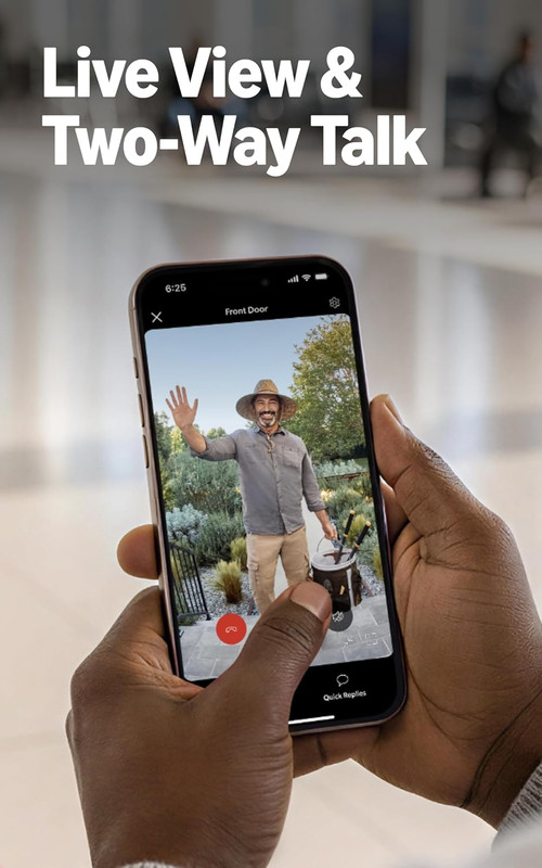 Ring Battery Doorbell (newest model), Retinal 2K with wide-angle video, up to 6x gallery