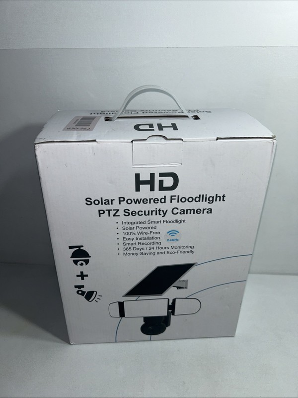 Solar Powered Floodlight PT2 Security Camera, HD, Open Box gallery