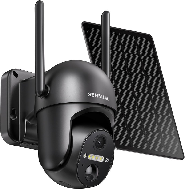 2K Wireless Outdoor Security Camera - Solar Powered with 360° HDR Night Vision gallery