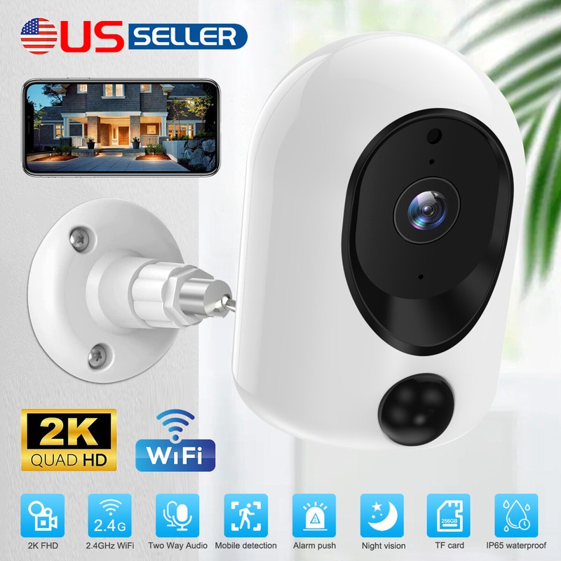 2K Camera 4MP WiFi Wireless PIR Motion Night Vision Camcorder Home Security Cam