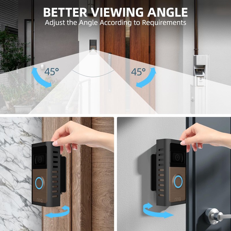 2025 Upgrade for Ring Doorbell Mount,Steel Metal Anti-Theft Ring Camera Mount... gallery