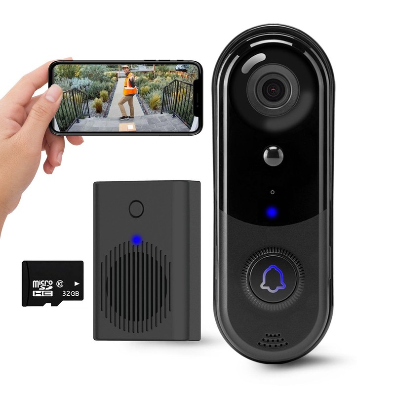 HD Wireless Video Doorbell Camera with Chime, Smart Human Detection, Real-tim…