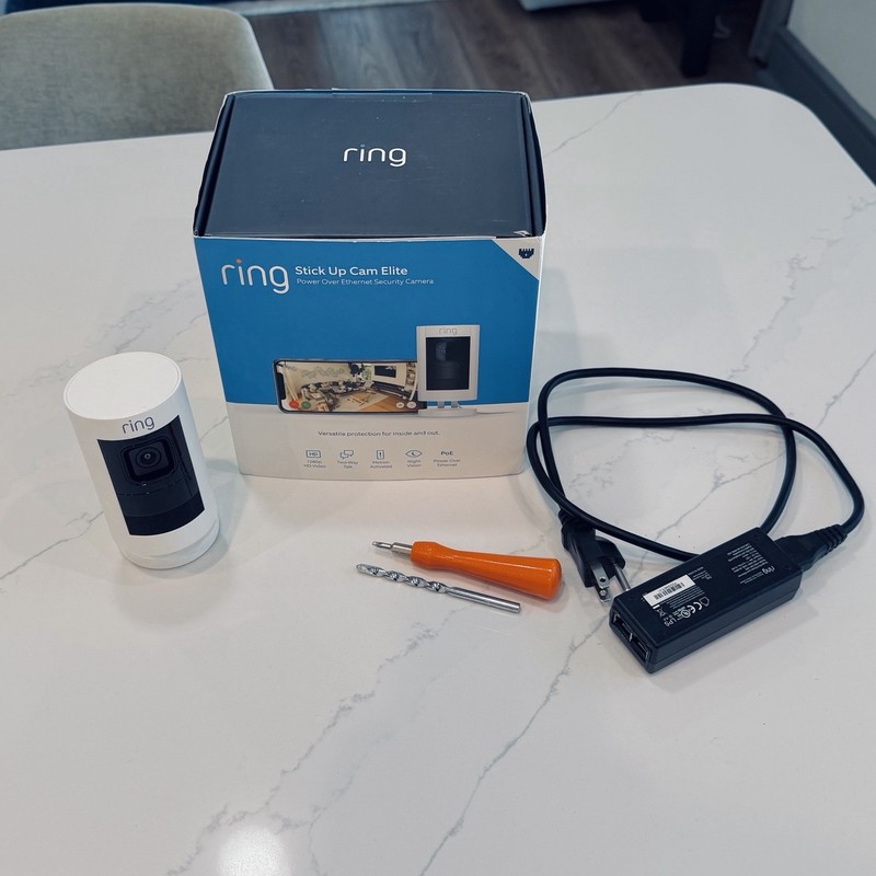 Ring Stick Up Cam Elite HD Security Camera (2nd Generation) with two-way talk