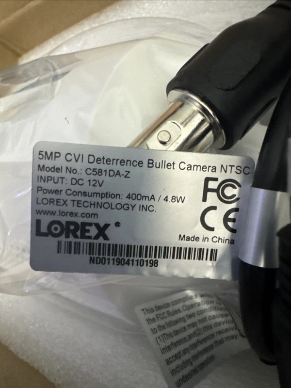Lorex C581DA 5MP Super HD Active Deterrence Security Bullet Camera Only gallery