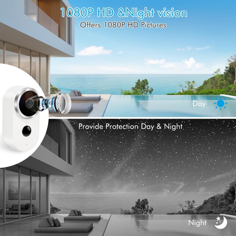 Solar security cameras wireless outdoor, Battery Powered WiFi IP Cameras for ... gallery