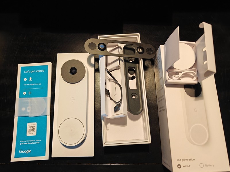 Google Nest VIDEO Doorbell (Wired, 2nd Gen) - Security Camera - Snow gallery