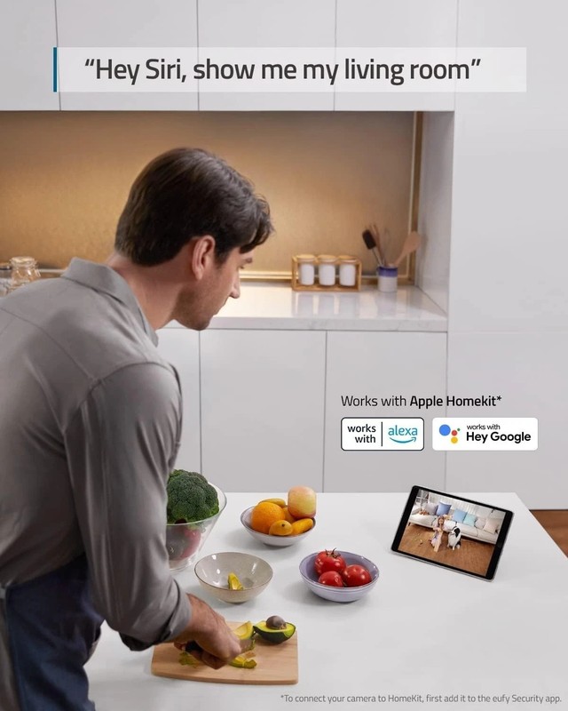 360-Degree 2K Indoor Surveillance Camera Kit with AI & Voice Command Control gallery