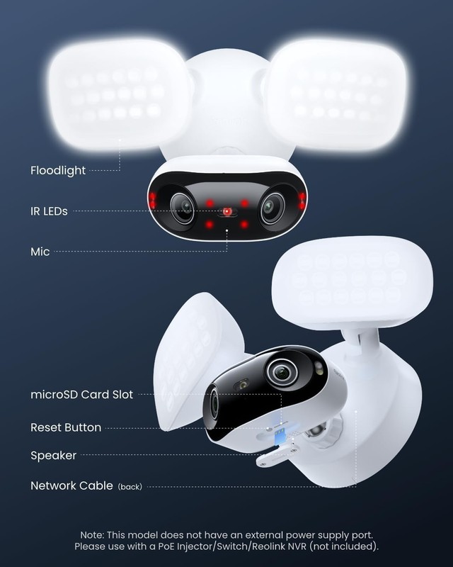 strobe light Defender AI Sentinel 4K PoE 8MP Cameras System with 1TB 8Ch NVR gallery