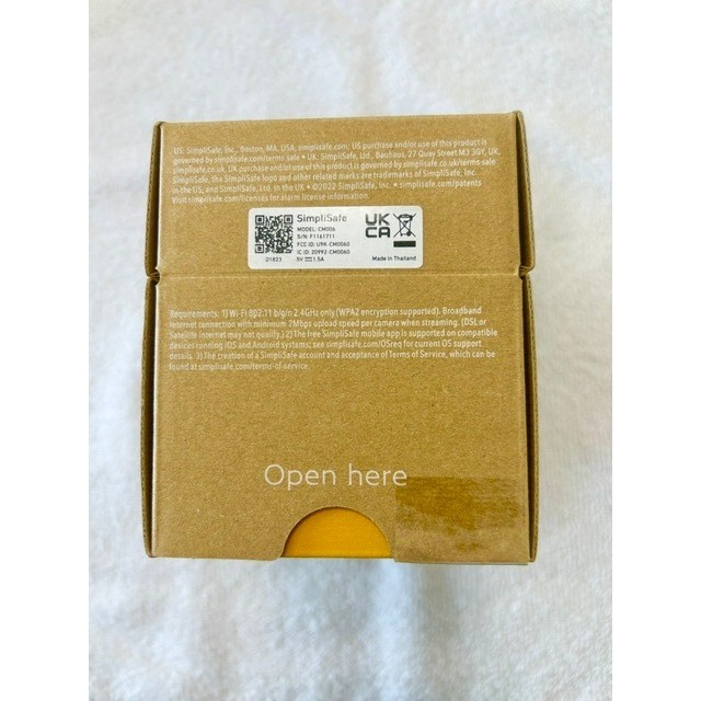 SimpliSafe Smart Alarm Wireless Indoor Security Camera CM006 White New in Box gallery