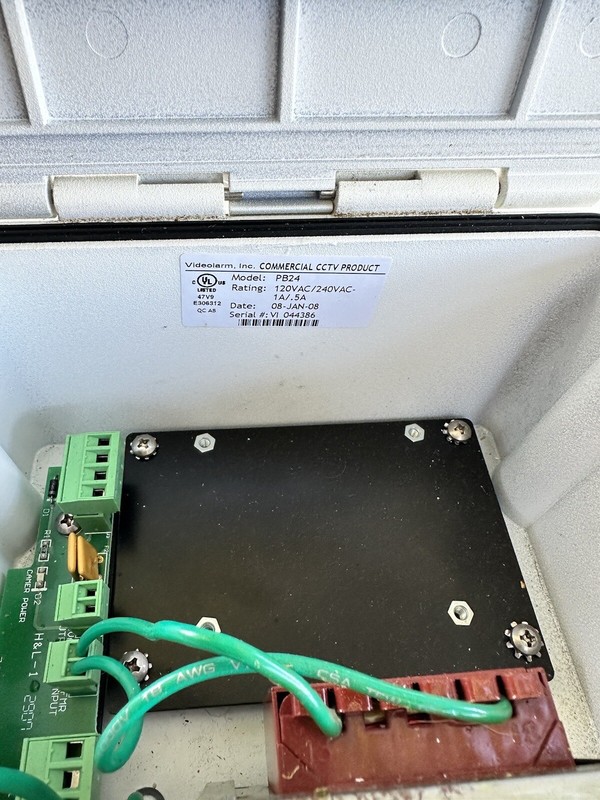Videoalram Inc Exterior IP Enclosure Extra Heavy duty Model PB24 Serial VI 04438 gallery