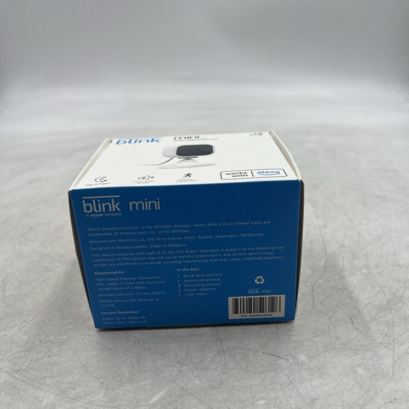 Blink Mini 1080p Security Camera - White gallery