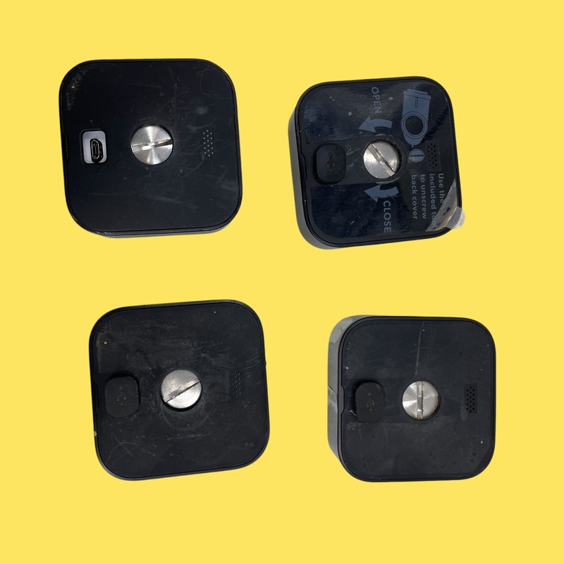 FOR PARTS LOT OF 4 Blink Black BCM00400/1U Security Cameras Indoor/Outdoor #1066 gallery