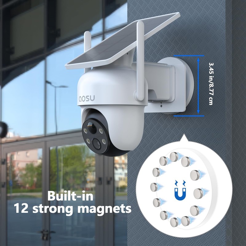 Magnetic Mount for AOSU D1 SE/Lite/Max,Reolink Argus 3MP/4MP/5MP/2K,ANSQUE(GU... gallery