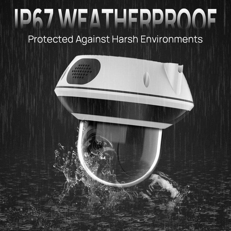 4K 8MP Vikylin 5X Zoom IR POE Dome PTZ IP Camera 2Way Audio Human/Vehicle Detect gallery