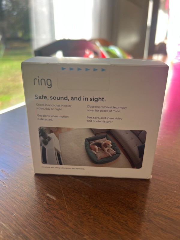 NEVER OPENED Ring Indoor Cam plug-in (2nd Gen) - White gallery