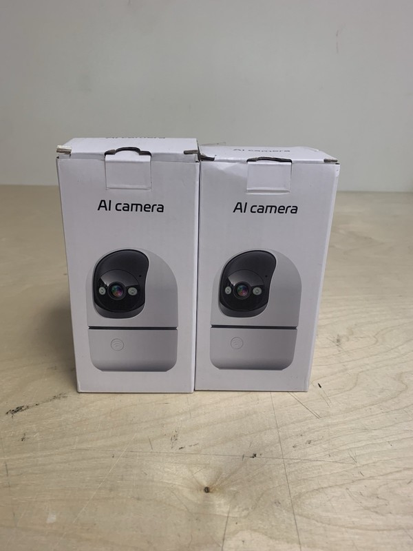 Set of 2 Indoor Camera 5G&2.4G WiFi Cameras Home Security Instant 911 Alert Used