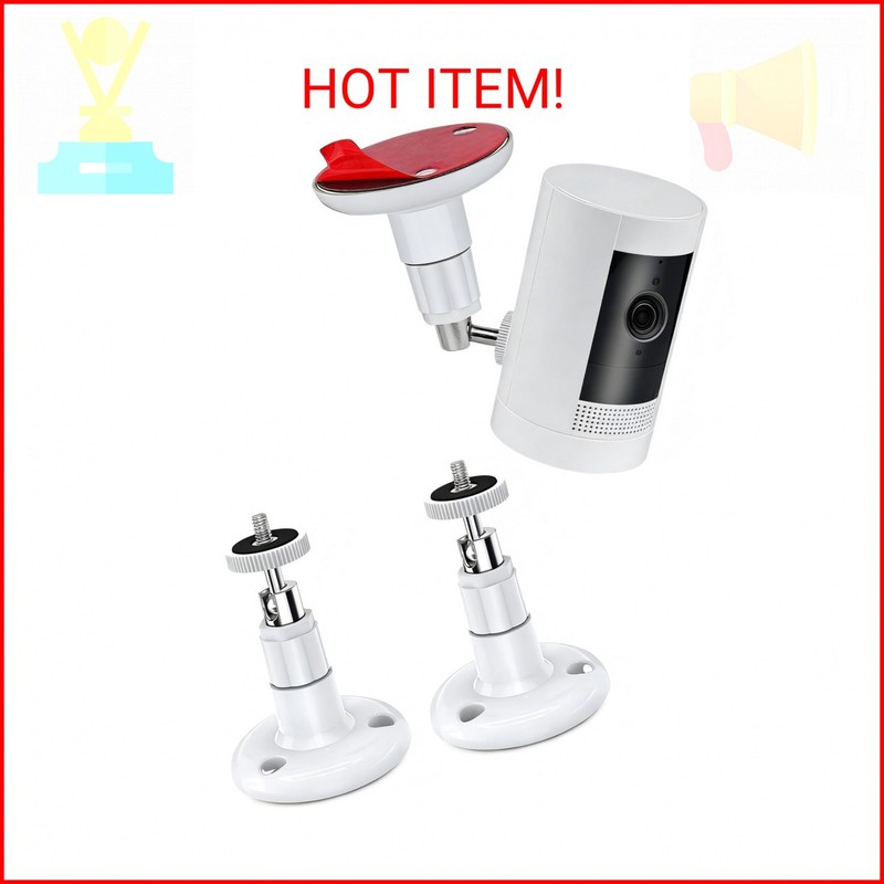 2 Pack Adjustable Security Wall Mount for Ring Stick Up Cam & Ring Outdoor Cam P