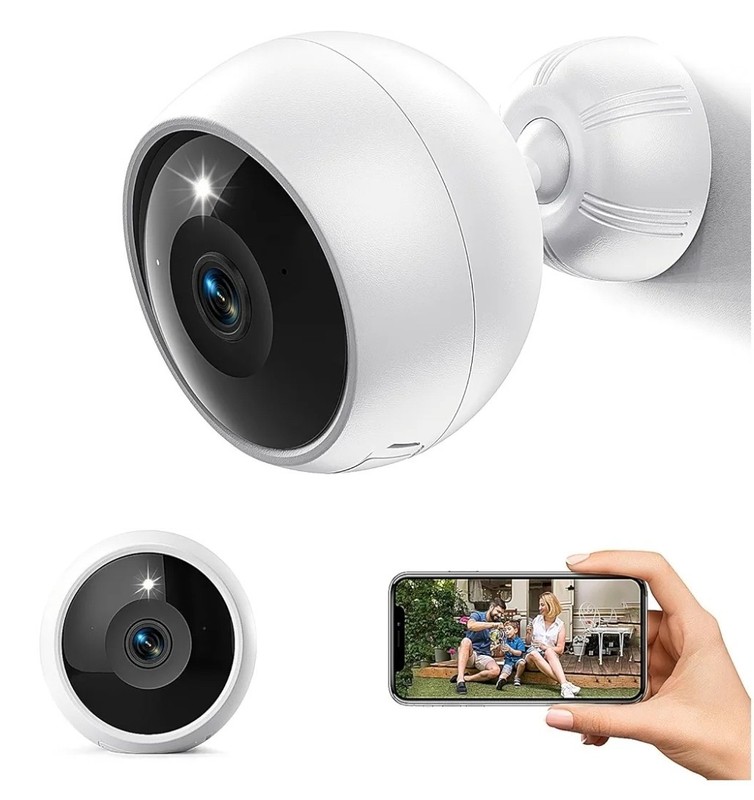 JMcamDM Smart Battery Camera Wireless Indoor Outdoor 2k WI-FI cloud Storage Smar