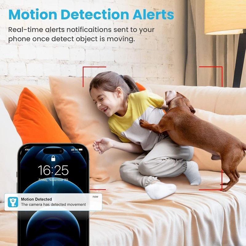 Cameras for Home Security 1080P Security Camera Night Vision Work with Alexa USA gallery