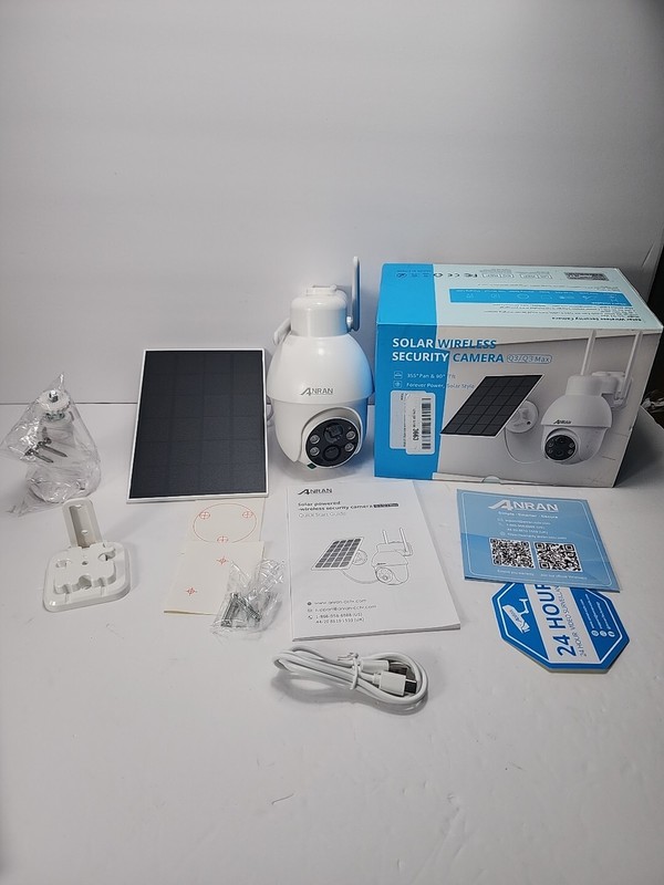 Solar Surveillance Outdoor Security Camera 2K 360° View WiFi Solar Panel Spotlig