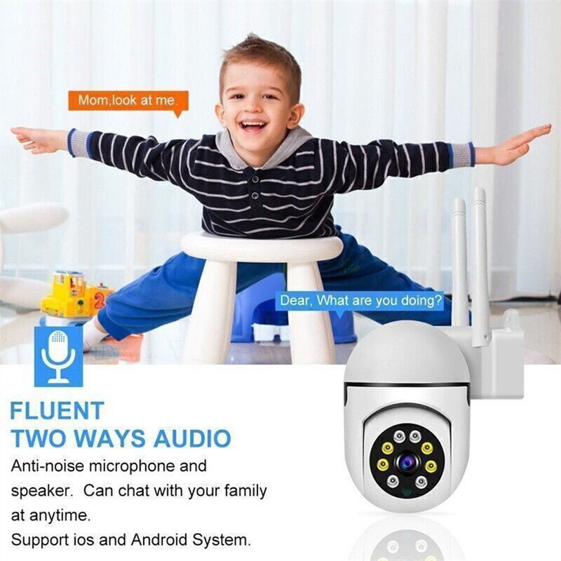Camara De Seguridad WIFI Exterior Pequeña Compacta Con Vision Nocturna Full HD gallery