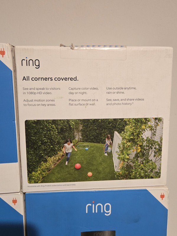 Ring Stick Up Cam Plug-In Indoor/Outdoor 1080p Security Camera Black - Brand New gallery