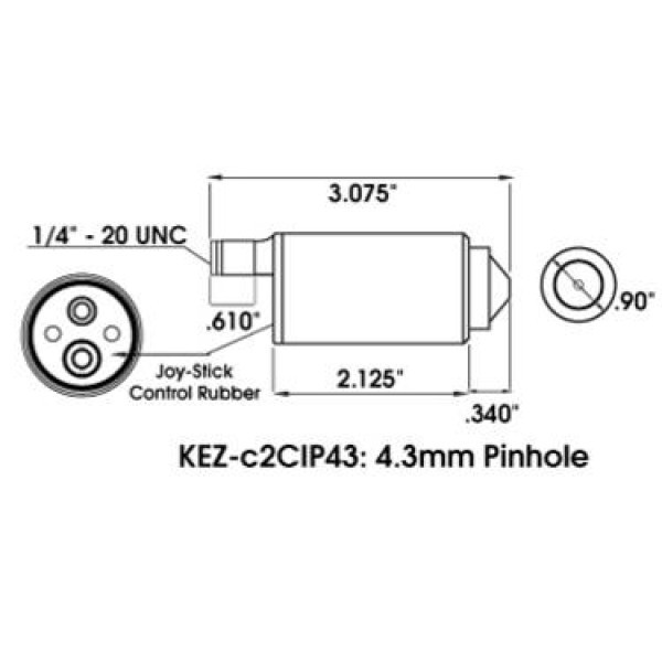 KT&C KEZ-C2CIP4 OMNI EZ HD-TVI Camera 2MP 1080p Pinhole Bullet Security Camera gallery