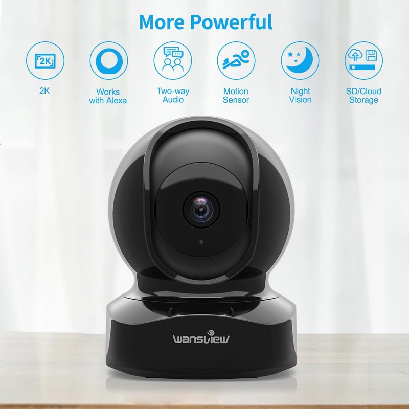 Security Camera IP Camera 2K WiFi Home Indoor Camera for Baby/Pet/Nanny 2 Way... gallery