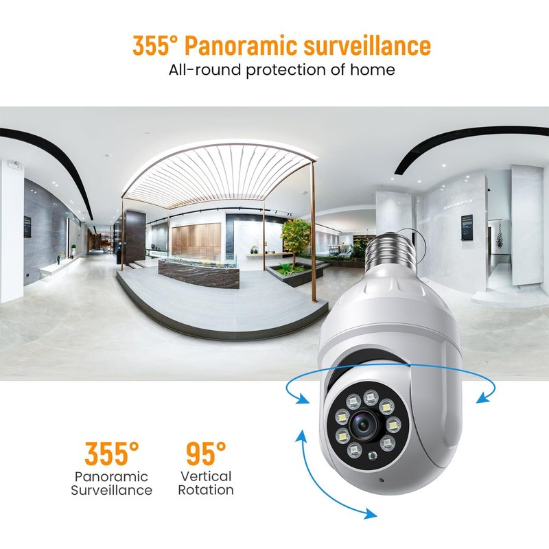 Camaras De Seguridad WiFi Inalambrica Vision Nocturna Video HD 1080P Con Audio gallery