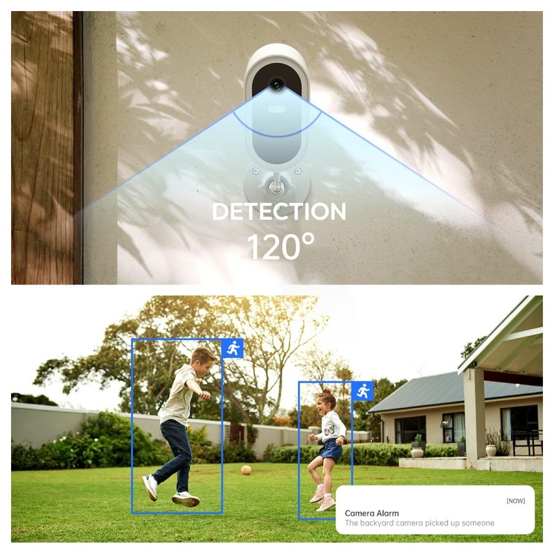 Security Outdoor Wireless Solar Charged WIFI Camera Dual PIR Sensor gallery