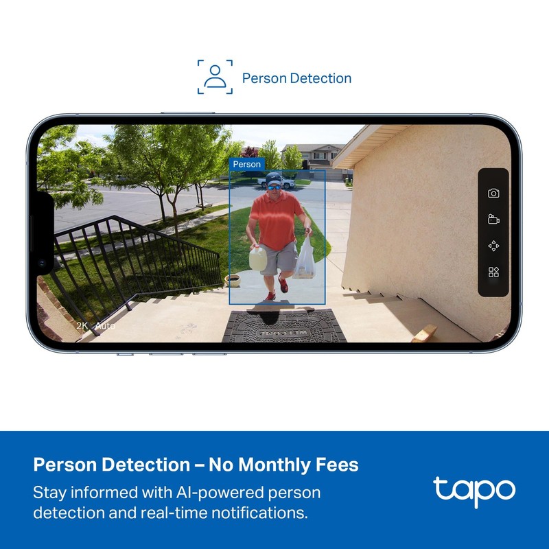TP-Link C400 KIT Outdoor Battery Camera w/Solar Panel Base, Wireless, 1080P, ... gallery